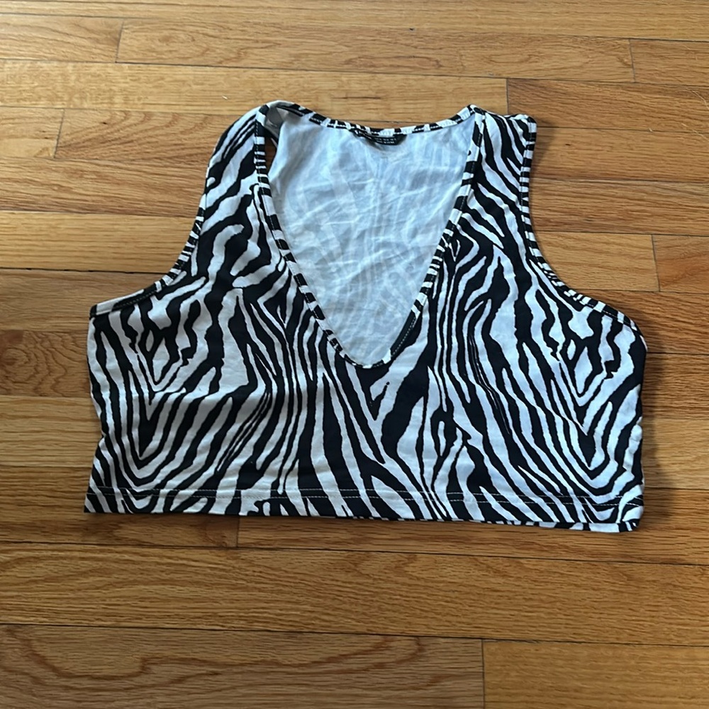 shein zebra top